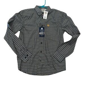 Boys cinch Navy Patterned Shirt